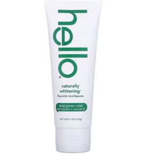 Hello, Naturally Whitening Fluoride Toothpaste, Farm Grown Mint, 4.7 oz (133 g)